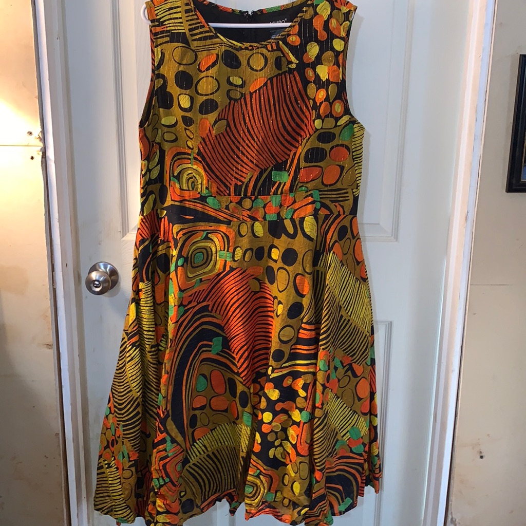 Ashro Sleeveless, Lined Dress. Size 14